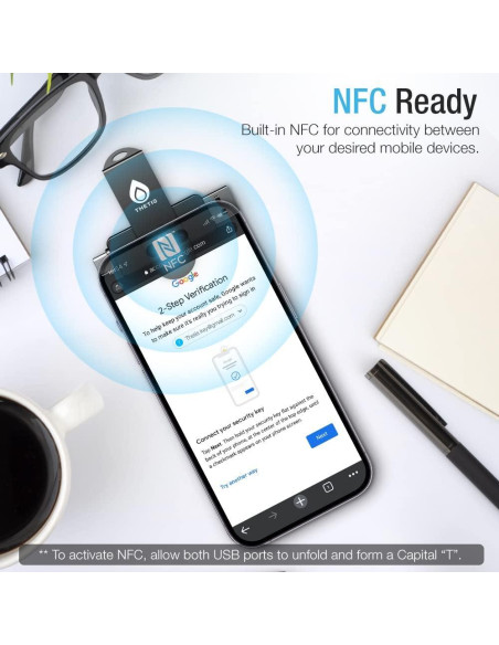 Llave de Seguridad Thetis Pro FIDO2 USB-C y USB-A