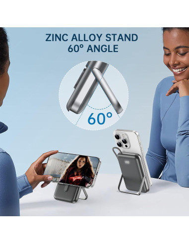 Cargador Portátil EKR 10000mAh Magnético Inalámbrico