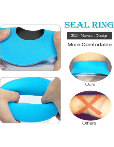 Cubierta de Ducha PICC Asunby Impermeable para Brazo 16-38cm