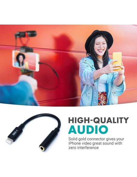 Adaptador Movo IMA-1 de 3.5mm TRRS a Lightning