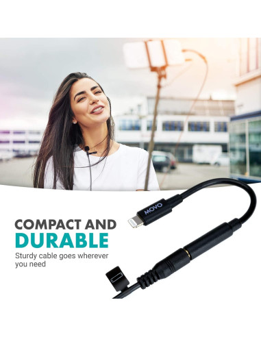 Adaptador Movo IMA-1 de 3.5mm TRRS a Lightning