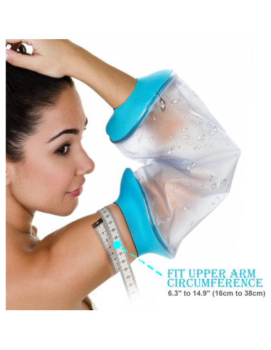 Cubierta de Ducha PICC Asunby Impermeable para Brazo 16-38cm