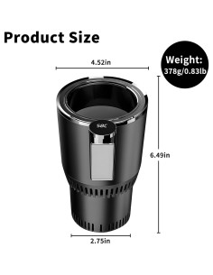 Enfriador y calentador de tazas Yesinaly 2 en 1 para auto 2