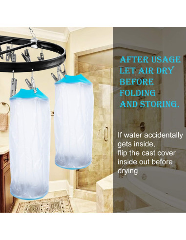 Cubierta de Ducha PICC Asunby Impermeable para Brazo 16-38cm