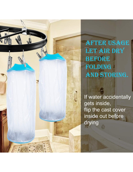 Cubierta de Ducha PICC Asunby Impermeable para Brazo 16-38cm