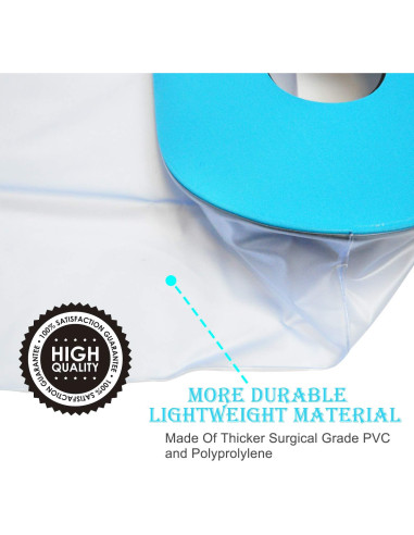 Cubierta de Ducha PICC Asunby Impermeable para Brazo 16-38cm