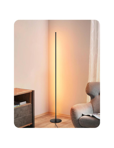 Lámpara de Pie LED EDISHINE 145.75 cm Regulable con Control Remoto