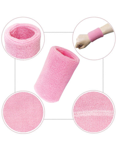 Banda de Sudor RilexAwhile Algodón Verde 12 Pares