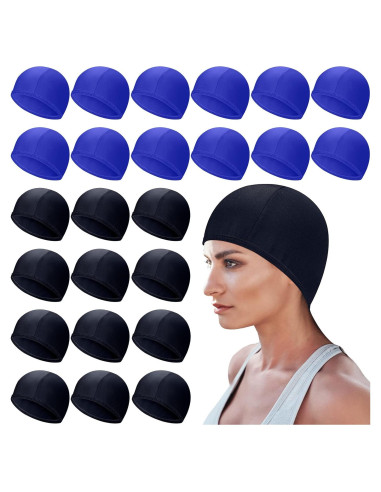 Coume Gorras de Natación 24 Pcs Unisex Nylon Spandex