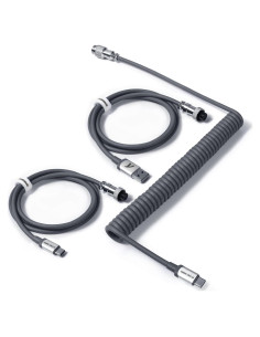 Cable USB-C Enrollado ATTACK SHARK 2 en 1 para Teclado