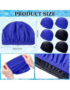 Coume Gorras de Natación 24 Pcs Unisex Nylon Spandex 2