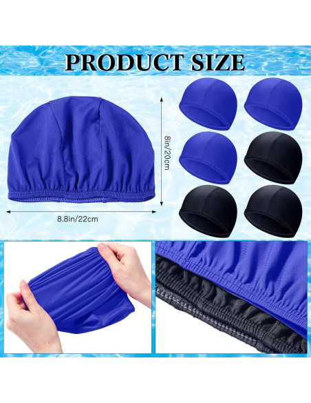 Coume Gorras de Natación 24 Pcs Unisex Nylon Spandex