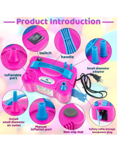 Bomba de Aire Eléctrica Anordsem para Inflar Globos Rápido 2