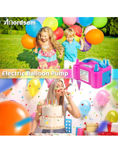 Bomba de Aire Eléctrica Anordsem para Inflar Globos Rápido