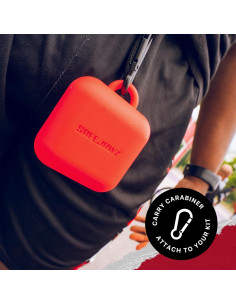 Funda de silicona para protector bucal SAFEJAWZ con mosquetón - Rojo 2
