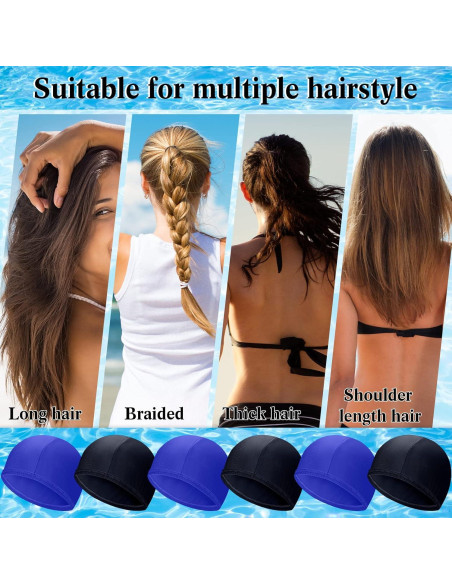 Coume Gorras de Natación 24 Pcs Unisex Nylon Spandex