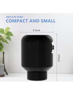 Bomba de Vacío Eléctrica Kissleaf Portátil 460 L/min - Negro 2