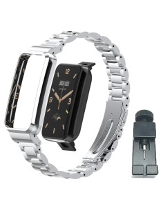 Correa de Acero Inoxidable T-BLUER para Mi Band 7 Pro