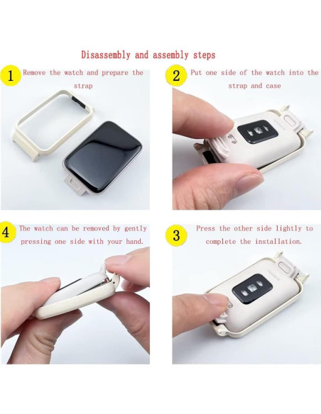 Correa de Acero Inoxidable T-BLUER para Mi Band 7 Pro