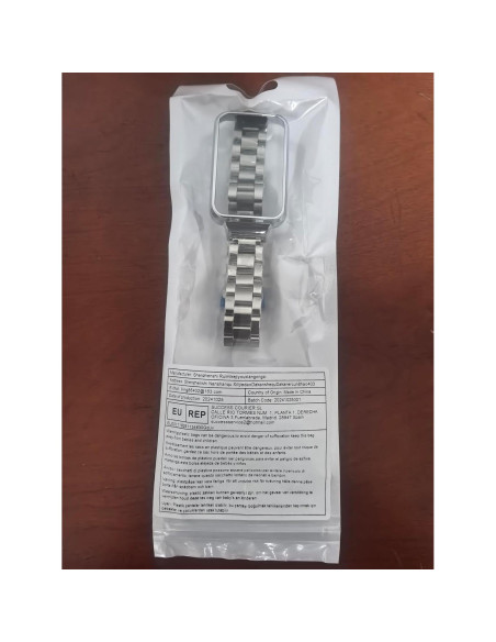 Correa de Acero Inoxidable T-BLUER para Mi Band 7 Pro