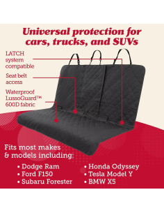 Funda para Asiento de Perro Lusso Gear - Impermeable y Antideslizante 2
