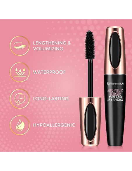 Máscara de Pestañas Neenoxtub 4D Alargadora y Voluminizadora Máscara de Pestañas Neenoxtub 4D Alargadora y Voluminizadora