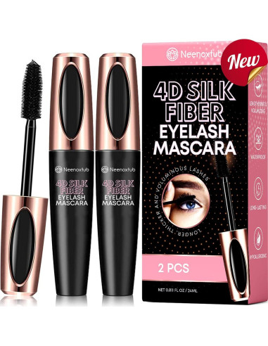 Máscara de Pestañas Neenoxtub 4D Alargadora y Voluminizadora
