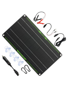 Cargador Solar Topsolar 10W 12V para Baterías de Vehículo