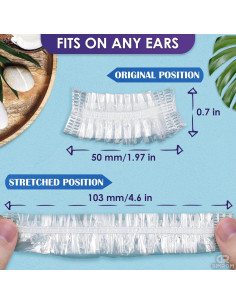 200 Cubiertas Desechables para Oídos DIMROM - Impermeables 2