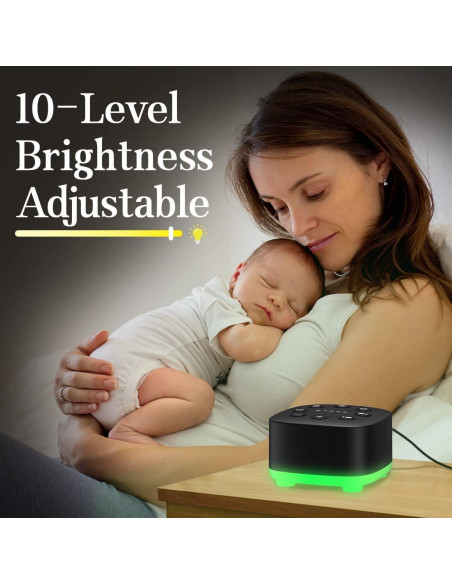 Máquina de Ruido Blanco Meditation 30 Sonidos 32 Niveles Volumen