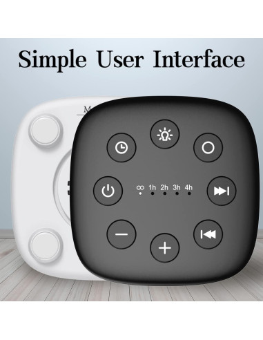 Máquina de Ruido Blanco Meditation 30 Sonidos 32 Niveles Volumen