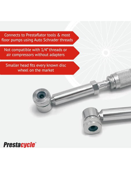 Adaptador de Válvula Presta Prestacycle para Ruedas de Disco