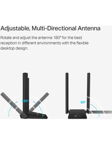 Adaptador USB WiFi TP-Link Archer T4U Plus AC1300Mbps