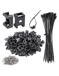 Soportes de Montaje XHF 300 Pcs con Bridas y Tornillos