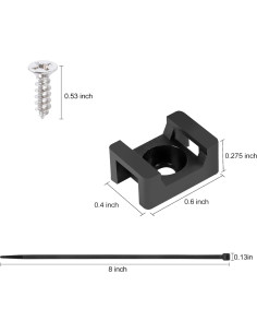 Soportes de Montaje XHF 300 Pcs con Bridas y Tornillos 2
