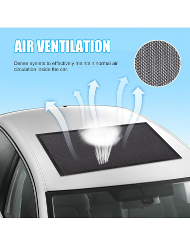 Cubierta de Techo Solar Kewucn, Malla Transpirable UV 100x65cm