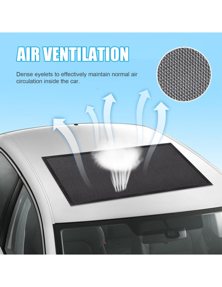 Cubierta de Techo Solar Kewucn, Malla Transpirable UV 100x65cm