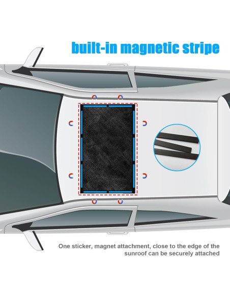 Cubierta de Techo Solar Kewucn, Malla Transpirable UV 100x65cm