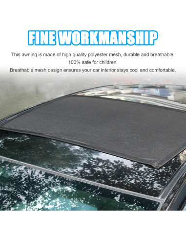 Cubierta de Techo Solar Kewucn, Malla Transpirable UV 100x65cm