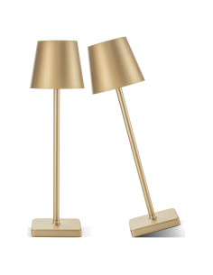 Lámpara de Mesa Recargable HASUN 2 Pack LED 5200mAh Oro