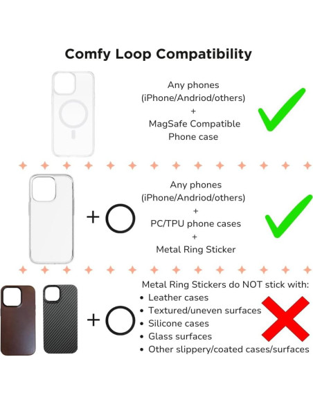 Agarrador Magnético Casespire para iPhone 14/15/16 - Silicona