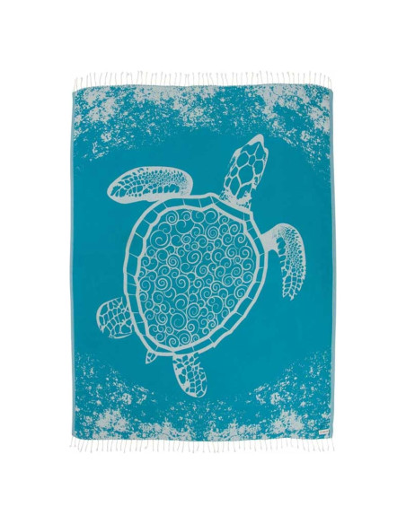 Toalla de Playa Extra Grande Sand Cloud Tortuga Teal Crush