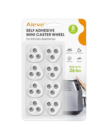 Deslizadores Aieve para Electrodomésticos Mini 8 Ruedas 11.79 kg