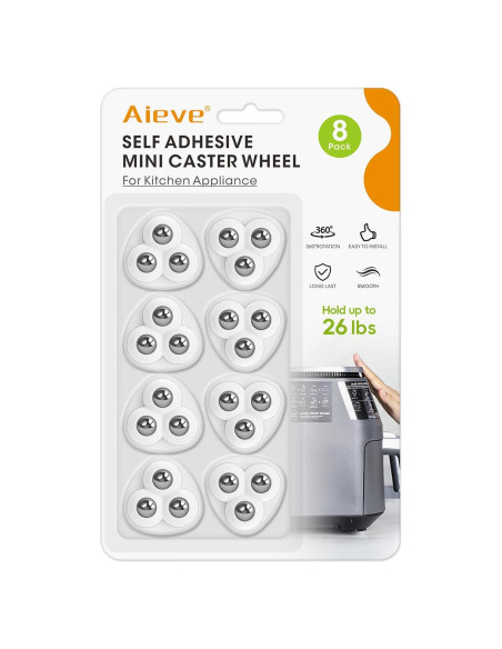 Deslizadores Aieve para Electrodomésticos Mini 8 Ruedas 11.79 kg