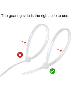 Soportes de Cable Adhesivos XHF 100 Piezas 1.9 cm Nylon 2