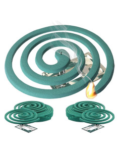 Bobinas Repelente Mosquitos W4W - 12 bobinas y 6 soportes