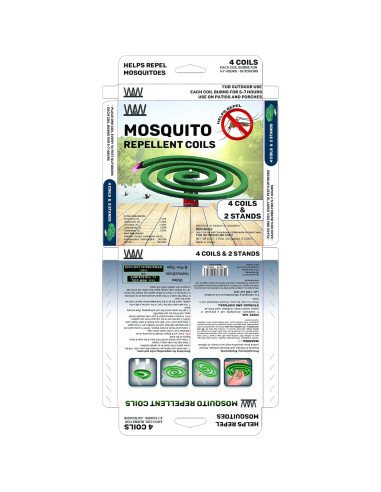 Bobinas Repelente Mosquitos W4W - 12 bobinas y 6 soportes