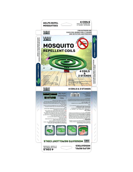 Bobinas Repelente Mosquitos W4W - 12 bobinas y 6 soportes