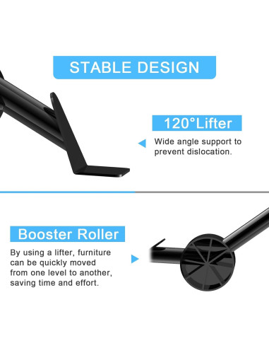 Deslizadores de Muebles HHXRISE FS-1 con 32 Ruedas