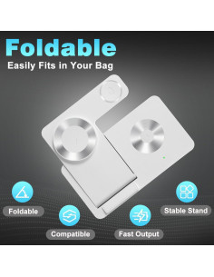 Estación de Carga 3 en 1 Dongguan para iPhone, iWatch y AirPods 2